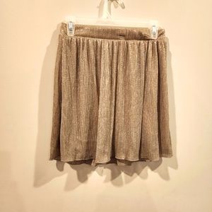 Charlotte Russe M mini skirt gold